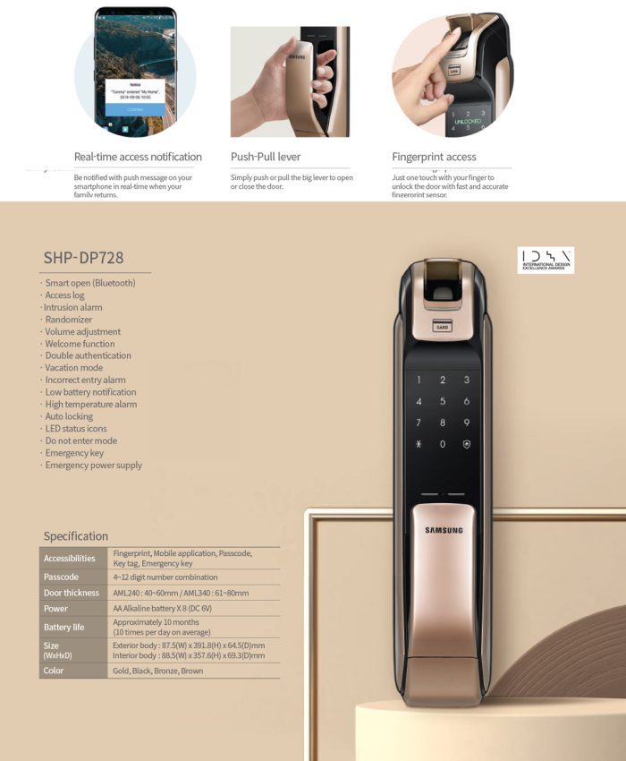 Samsung-SHP-DP728-Digital-Lock
