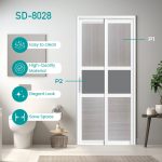Aluminium Slide & Swing Toilet Door SD-8028
