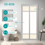 Aluminium Slide & Swing Toilet Door SD-8038