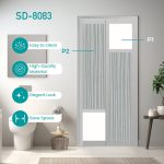 Aluminium Slide & Swing Toilet Door SD-8083