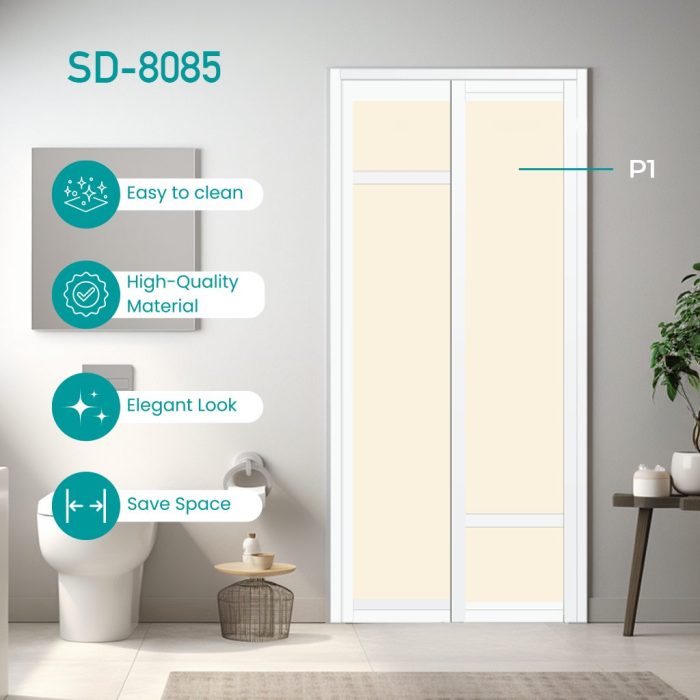 Aluminium Slide & Swing Toilet Door SD-8085