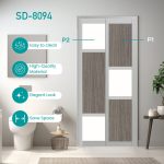Aluminium Slide & Swing Toilet Door