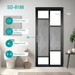 Aluminium Slide & Swing Toilet Door SD-8188