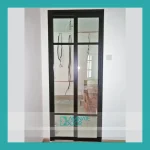 Black Framed Kitchen Slide & Swing door SD - 7067