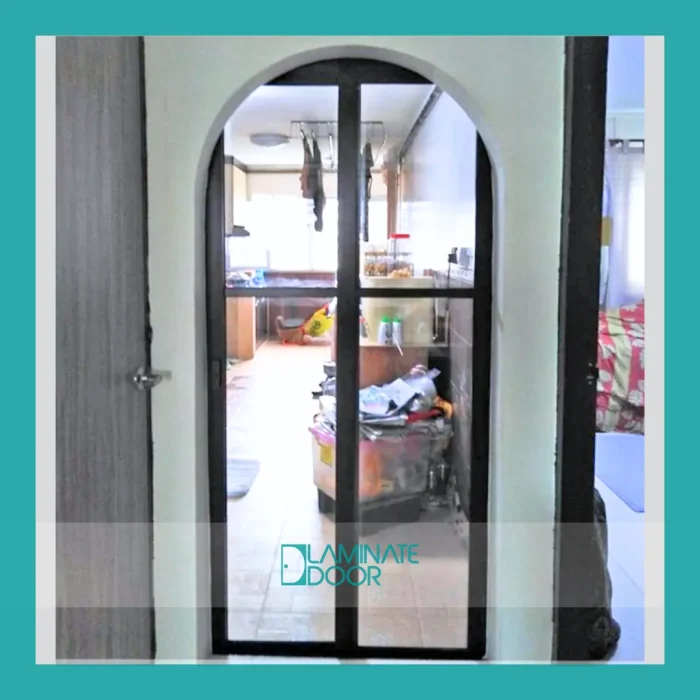 Kitchen Sliding door Black Framed SD -7107