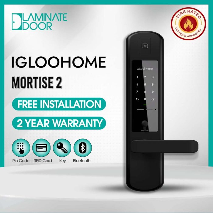 Igloohome Mortise 2 Fire rated Digital Door Lock