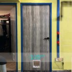 Pet accessible bedroom door