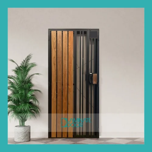 ld-658 wood mixed mild steel gate