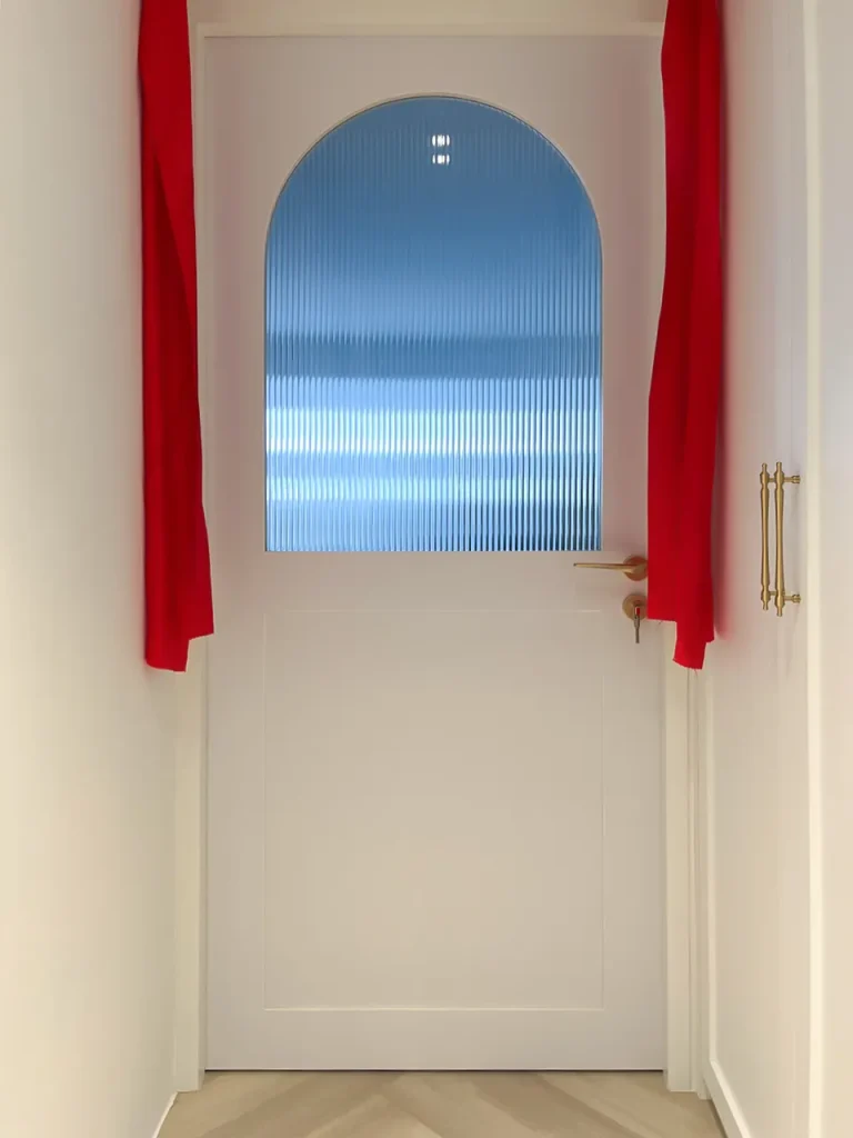 LD4R3445 half fluted panel glass door