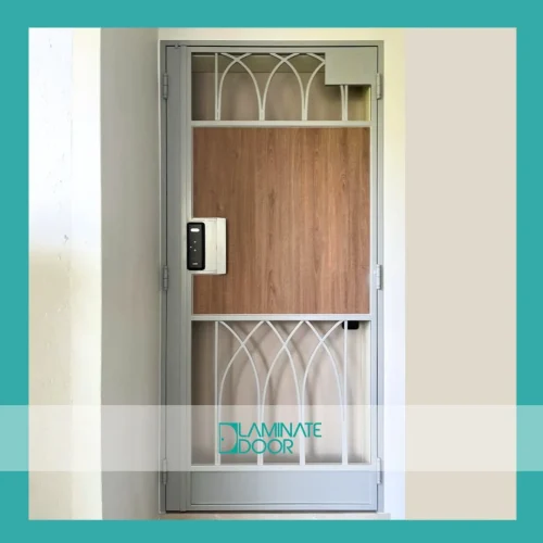 curve design laminate mild steel gate LD5M2107