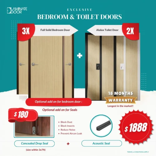 Alulux toilet door promotion